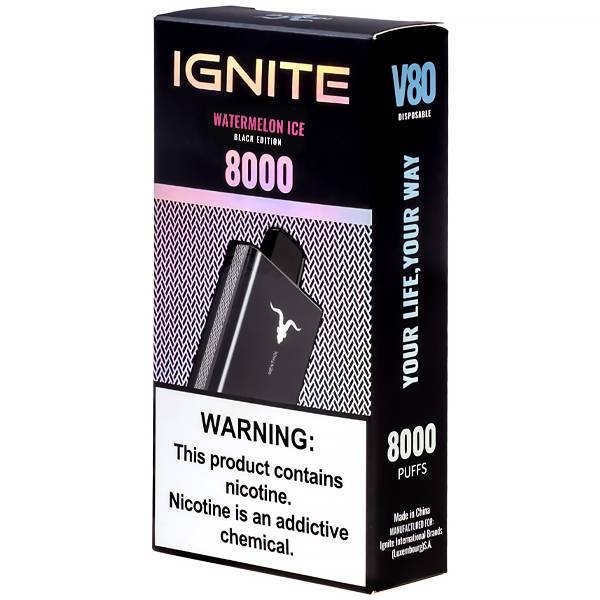 Ignite V80 · Black · 8.000 Puffs